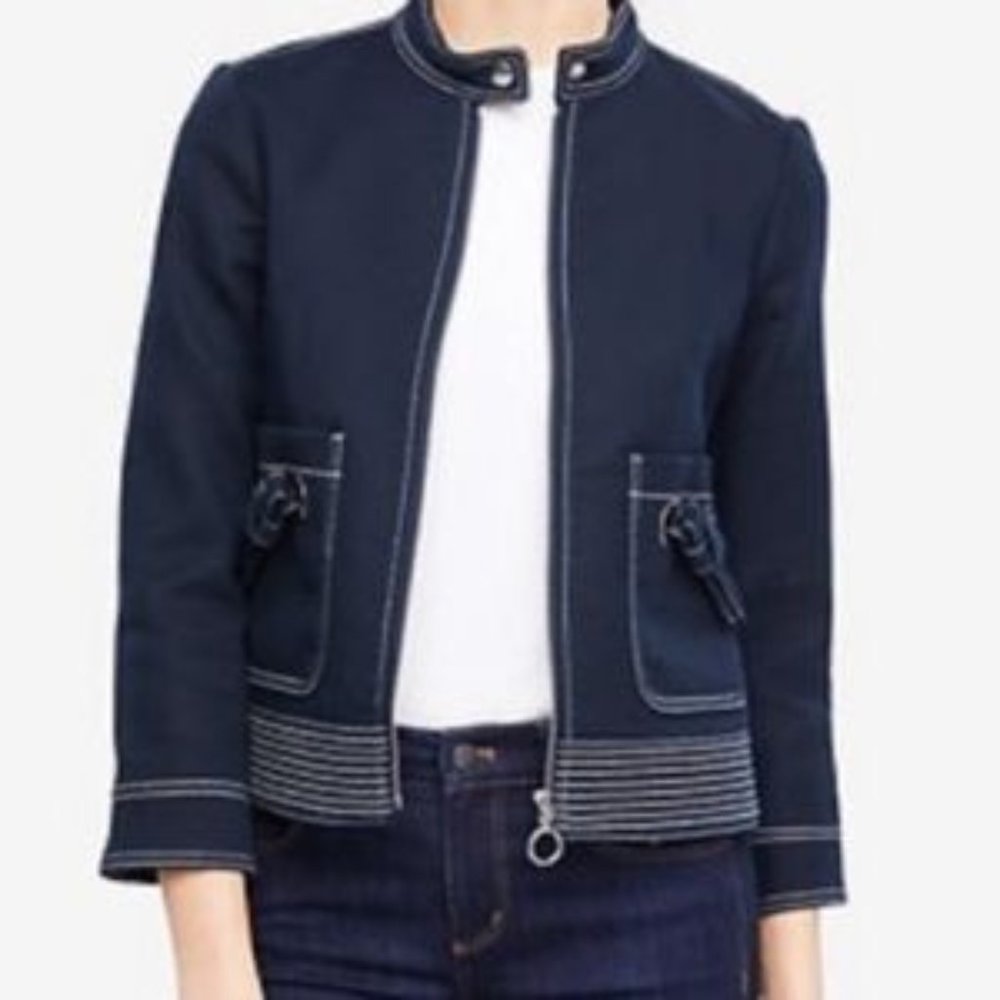 Ann Taylor | Stitched Grommet Jacket - Sz 4P